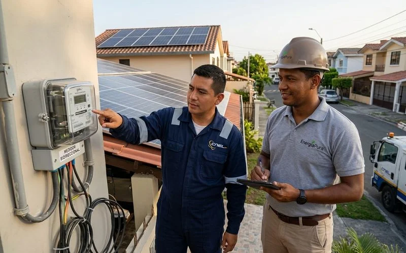 Trámites Medidor Bidireccional CNEL - Gestión Completa en Ecuador