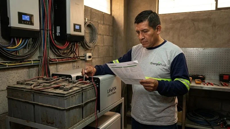 Baterías de litio vs gel para energía solar